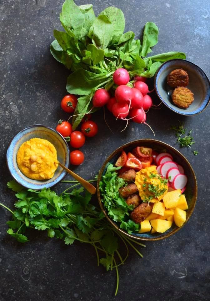 Ingrediënten voor de bowl.  